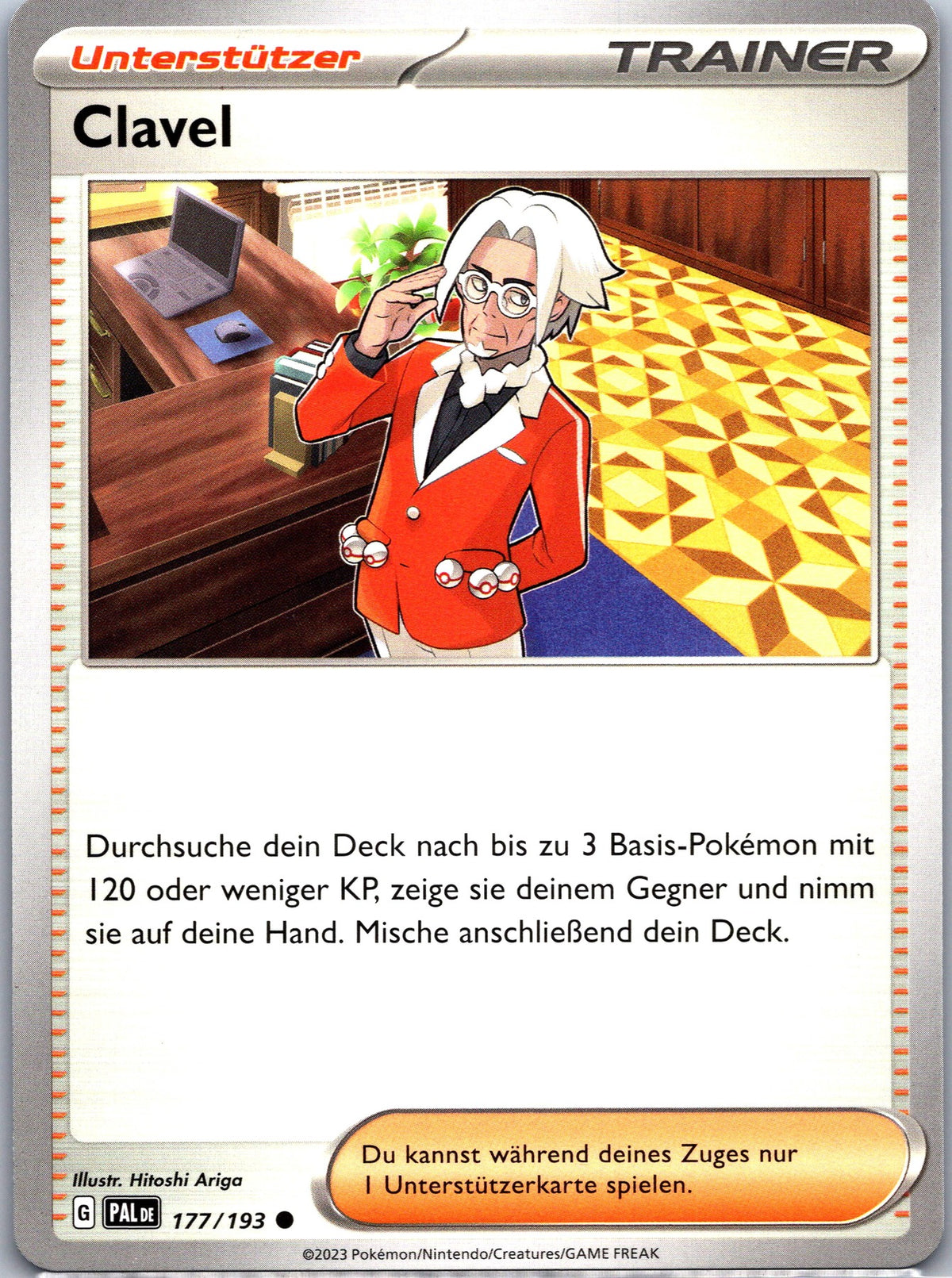 Clavel 177 Entwicklungen in Paldea [PAL] Deutsch Near Mint Pokémon Karte